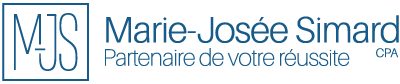 Logo of Marie-Josée Simard CPA Inc. - Chartered Professional Accountant